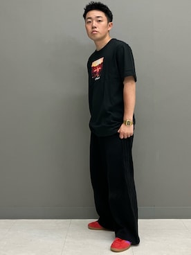 「クセニア・シュナイダー」｜「アイテム（スニーカー）」を使った、NTさん（メンズ・166cm）の夏コーディネート