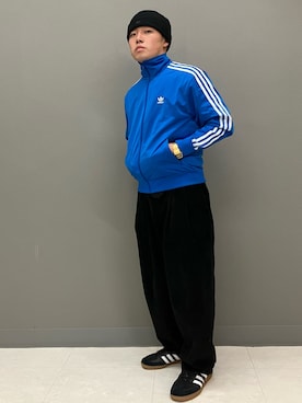 「サンバ」｜「アイテム（ニットキャップ/ビーニー）」を使った、NTさん（メンズ・166cm）の冬コーディネート