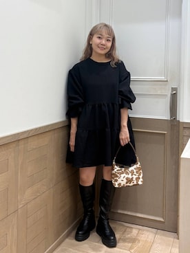 「アイテム（ワンピース/ドレス）」を使った、ざっきーさん（レディース・158cm・30代）の秋コーディネート