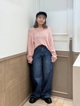 「アイテム（ハンチング/ベレー帽）」を使った、ざっきーさん（レディース・158cm・30代）の秋コーディネート