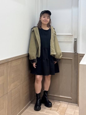 「アイテム（その他アウター）」を使った、ざっきーさん（レディース・158cm・30代）の秋コーディネート