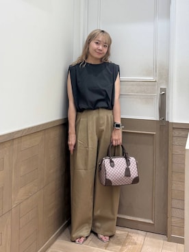 「新作」｜「アイテム（パンツ）」を使った、ざっきーさん（レディース・158cm）の夏コーディネート