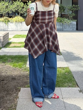 「アイテム（パンツ）」を使った、ざっきーさん（レディース・158cm・30代）の夏コーディネート