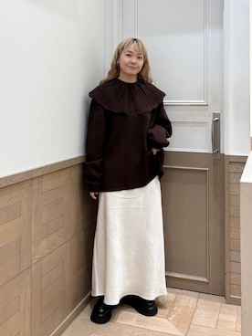 「アイテム（サンダル）」を使った、ざっきーさん（レディース・158cm・30代）の秋コーディネート