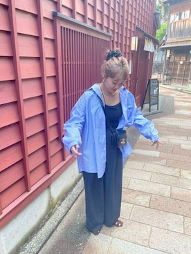 「アイテム（サンダル）」を使った、ざっきーさん（レディース・158cm・30代）の秋コーディネート