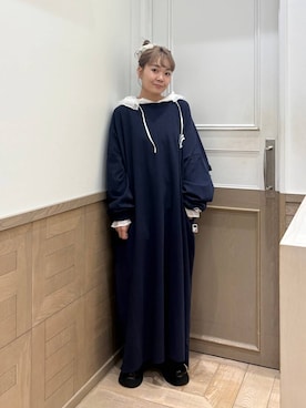 「アイテム（ワンピース/ドレス）」を使った、ざっきーさん（レディース・158cm・30代）の秋コーディネート