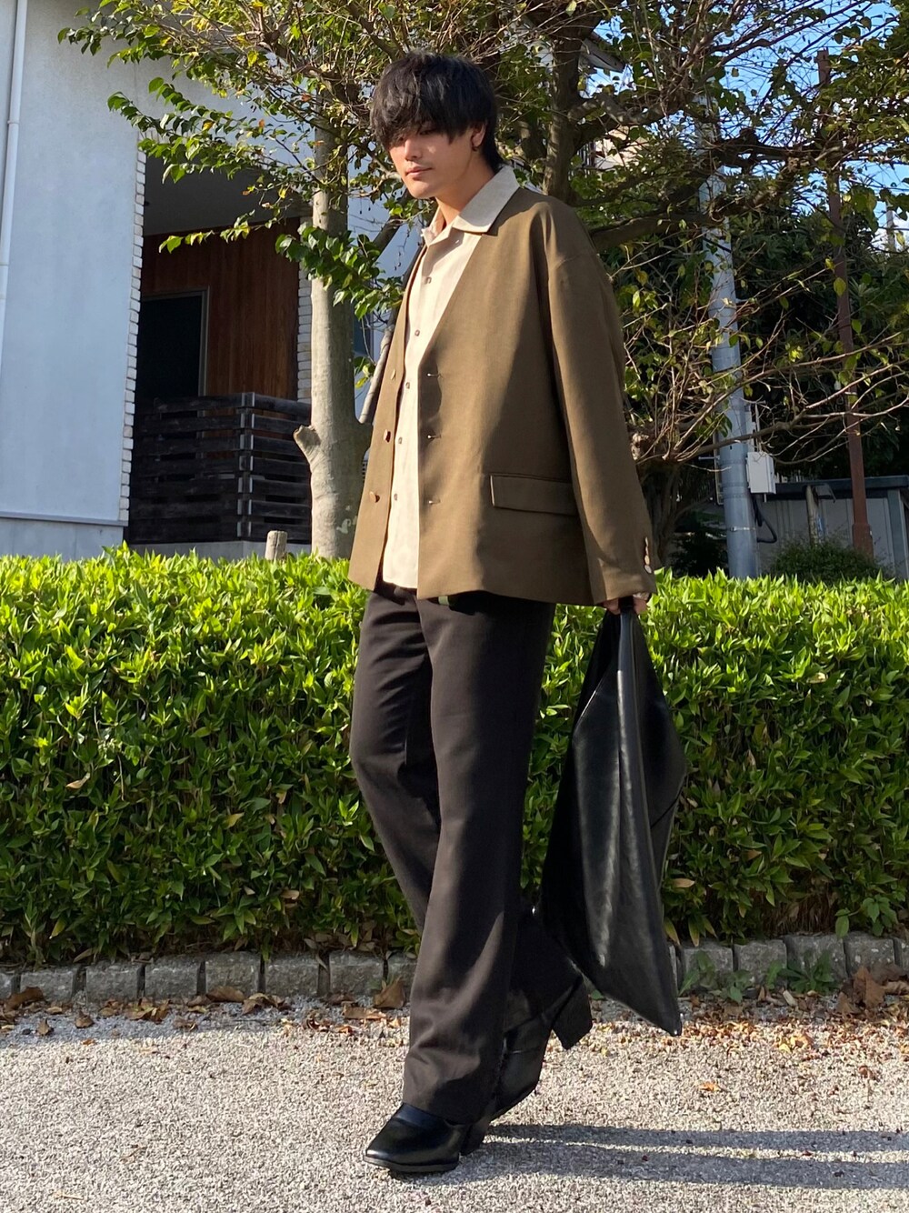 JOHN LAWRENCE SULLIVAN / WOOL STRAIGHT TROUSERS/スラックスパンツ/46/ウール/2A003-0122-11 JOHN LAWRENCE SULLIVAN（ジョンローレンスサリバン）の「JOHN