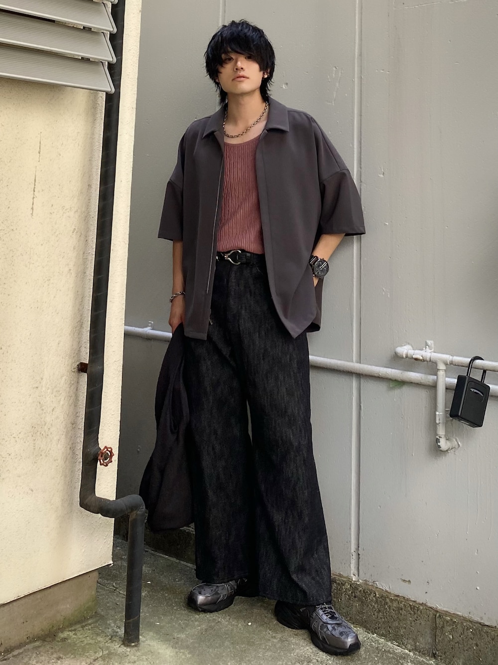 LIDNM（リドム）の「LIGHT TWEED SHOPPING TOTE（トートバッグ
