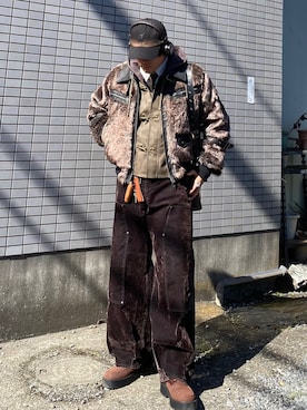 「CASPER JOHN（キャスパージョン）のアイテム」を使った、Ushioさん（メンズ・175cm）の冬コーディネート