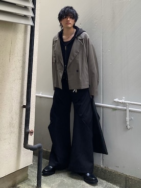 「CLEL（クレイル）のアイテム」を使った、Ushioさん（メンズ・175cm）の冬コーディネート