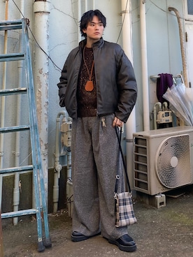 Ushioさん（メンズ・175cm）の冬コーディネート