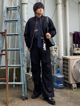 「GRANCY（グランシー）のアイテム」を使った、Ushioさん（メンズ・175cm）の春コーディネート