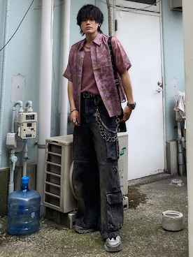 「DIESEL（ディーゼル）のMR. DADDY 2.0　DZ7435（アナログ腕時計、ブラック系）」を使った、［ Ushio ］さん（メンズ・175cm）の春コーディネート