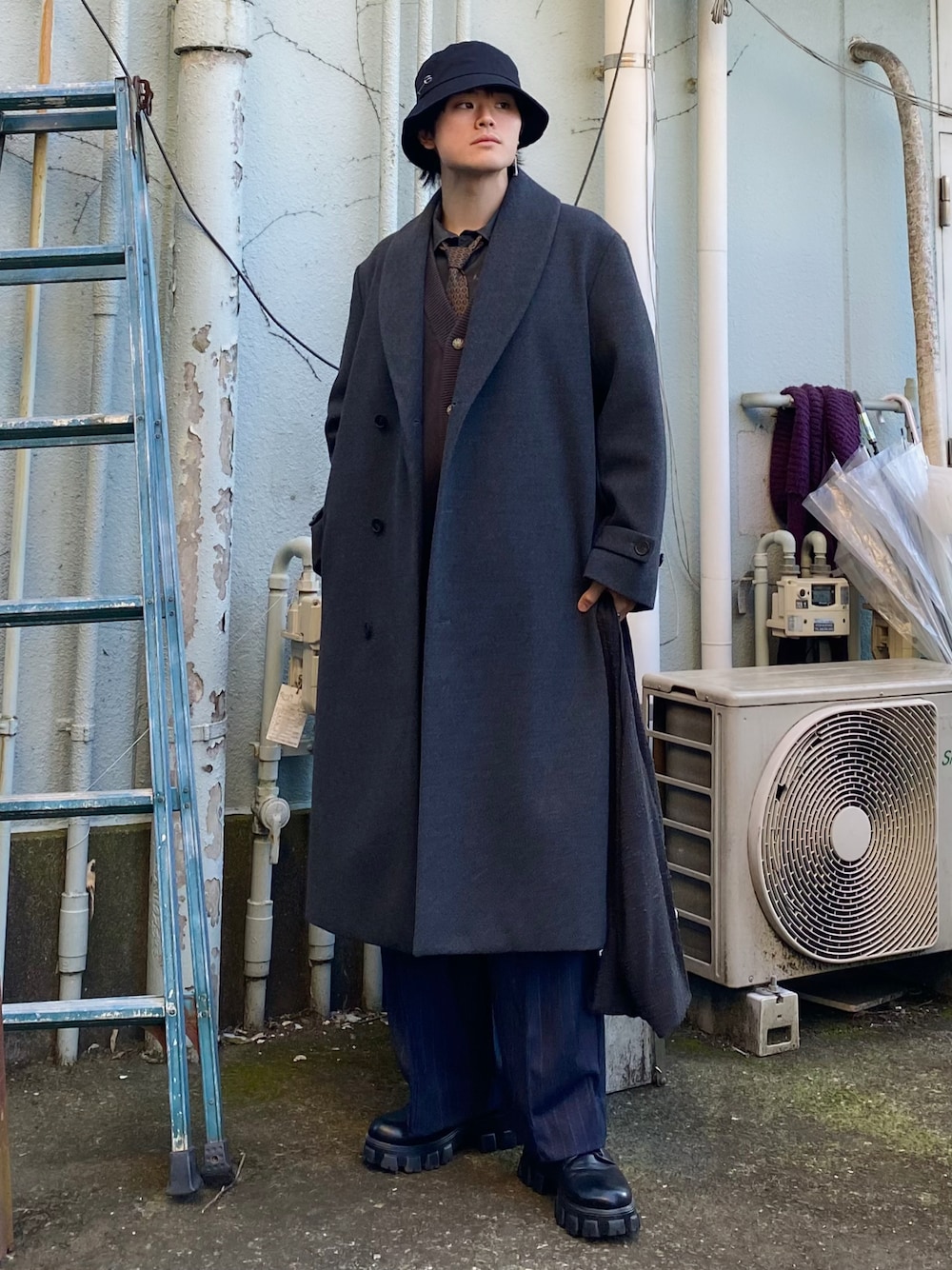 バッグ LIDNM LIGHT TWEED SHOPPING TOTE LIDNM（リドム）の「LIGHT TWEED SHOPPING TOTE（トートバッグ）」 - WEAR