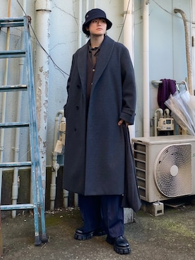 「アイテム（ペットグッズ）」を使った、Ushioさん（メンズ・175cm）の冬コーディネート