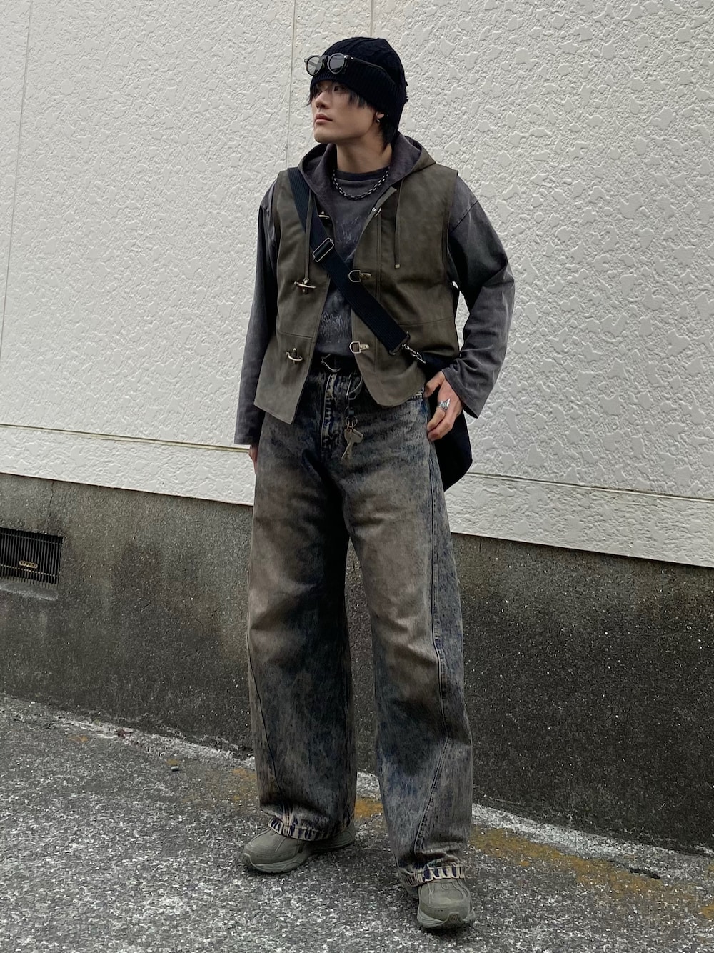 TOTAL PATTERN MULCH HOODIE VEST/トータルパターンマルチ