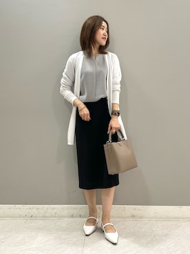 「ＵＶカット」｜「アイテム（その他）」を使った、riiさん（レディース・151cm）の春コーディネート