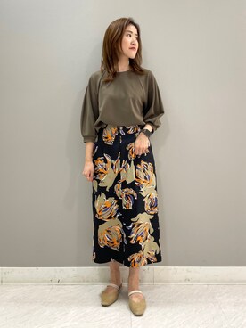 「袖ボリューム」｜「アイテム（その他）」を使った、riiさん（レディース・150cm）の秋コーディネート