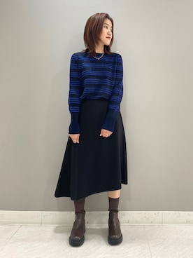 「アシンメトリー」｜「アイテム（その他）」を使った、riiさん（レディース・151cm）の秋コーディネート