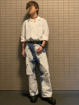 チョーカーを使った 雨の日コーデ のメンズ人気ファッションコーディネート Wear