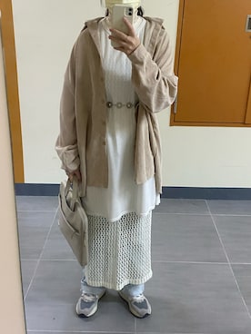 「FRAMeWORK（フレームワーク）のアイテム（ワンピース/ドレス）」を使った、Bさん（レディース・158cm）の春コーディネート
