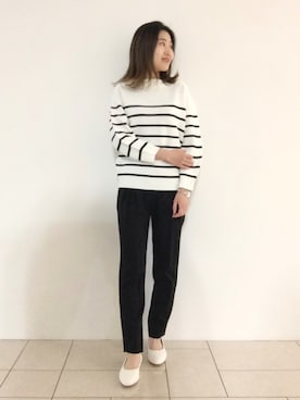 「インディヴィ」｜「アイテム（その他シューズ）」を使った、tsuttyiさん（レディース・156cm）の春コーディネート