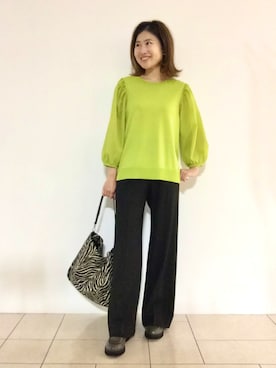 「インディヴィ」｜「アイテム（その他シューズ）」を使った、tsuttyiさん（レディース・156cm）の秋コーディネート