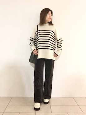 「インディヴィ」｜「アイテム（ブーツ）」を使った、tsuttyiさん（レディース・156cm）の冬コーディネート