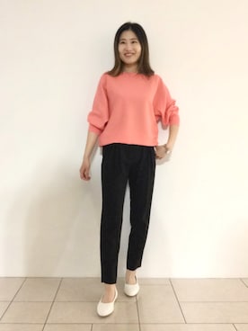 「インディヴィ」｜「アイテム（その他シューズ）」を使った、tsuttyiさん（レディース・156cm）の春コーディネート