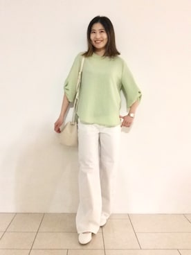 「インディヴィ」｜「アイテム（その他シューズ）」を使った、tsuttyiさん（レディース・156cm）の春コーディネート
