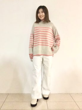 「インディヴィ」｜「アイテム（ブーツ）」を使った、tsuttyiさん（レディース・156cm）の冬コーディネート