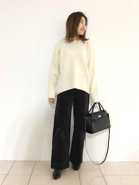 「インディヴィ」｜「アイテム（ブーツ）」を使った、tsuttyiさん（レディース・156cm）の冬コーディネート