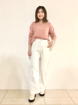 「インディヴィ」｜「アイテム（ブーツ）」を使った、tsuttyiさん（レディース・156cm）の冬コーディネート