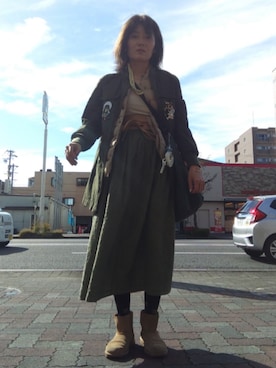 「FOREVER 21（フォーエバー トゥエンティーワン）のアイテム」を使った、ほりいかなさん（レディース・164cm）の秋コーディネート