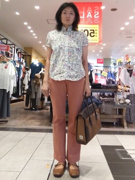 「アイテム（ソックス/靴下）」を使った、ほりいかなさん（レディース・164cm）の夏コーディネート