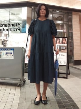 「アイテム（ワンピース/ドレス）」を使った、ほりいかなさん（レディース・164cm・30代）の秋コーディネート