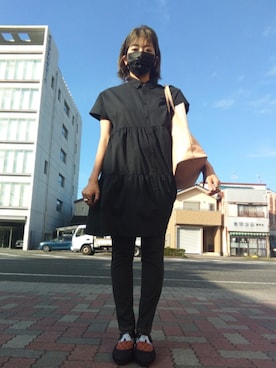 「アイテム（レッグウェア）」を使った、ほりいかなさん（レディース・164cm）の秋コーディネート