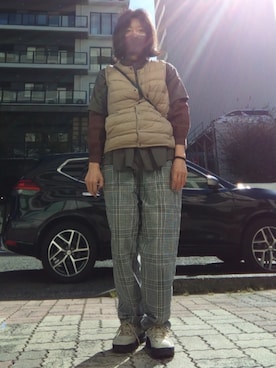 「SM2（エスエムツー）のアイテム」を使った、ほりいかなさん（レディース・164cm）の秋コーディネート