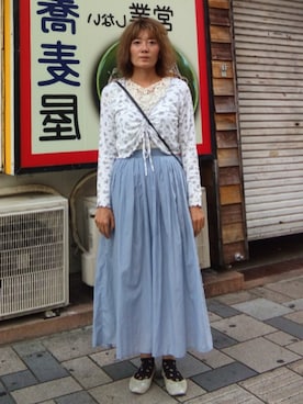「アイテム（ソックス/靴下）」を使った、ほりいかなさん（レディース・164cm）の秋コーディネート