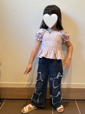 「アイテム（サンダル）」を使った、ツッキーさん（キッズ・110cm）の秋コーディネート