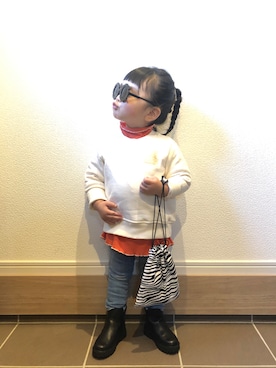 ツッキーさん（キッズ・90cm）の冬コーディネート