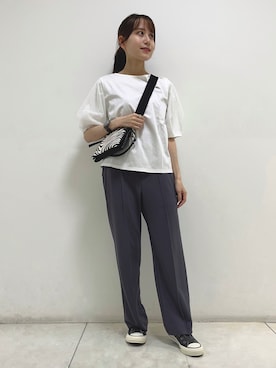 「袖ボリューム」｜「アイテム（その他）」を使った、itoさん（レディース・148cm）の夏コーディネート