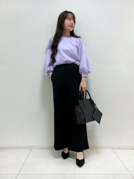 「ラベンダー」｜「アイテム（その他）」を使った、itoさん（レディース・148cm）の秋コーディネート