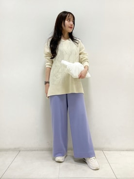 「ラベンダー」｜「アイテム（その他）」を使った、itoさん（レディース・148cm）の秋コーディネート