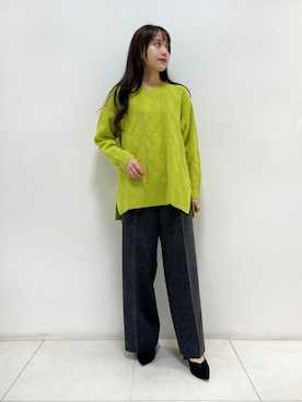 「ネオンカラー」｜「アイテム（その他）」を使った、itoさん（レディース・148cm）の秋コーディネート