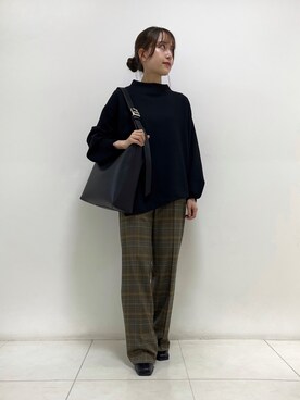 「アシンメトリー」｜「アイテム（その他）」を使った、itoさん（レディース・148cm）の秋コーディネート