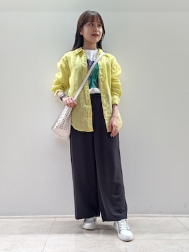 「インディヴィ」｜「アイテム（ハンドバッグ）」を使った、itoさん（レディース・148cm）の春コーディネート