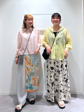 「GLOBAL WORK（グローバルワーク）のさらさらリラックスイージーパンツ/636563（その他パンツ、ホワイト系）」を使った、めいめいさん（レディース・160cm）の夏コーディネート
