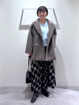 「アイテム（チェスターコート）」を使った、めいめいさん（レディース・160cm・20代）の秋コーディネート