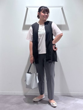 「アイテム（ヘアゴム）」を使った、めいめいさん（レディース・160cm）の夏コーディネート